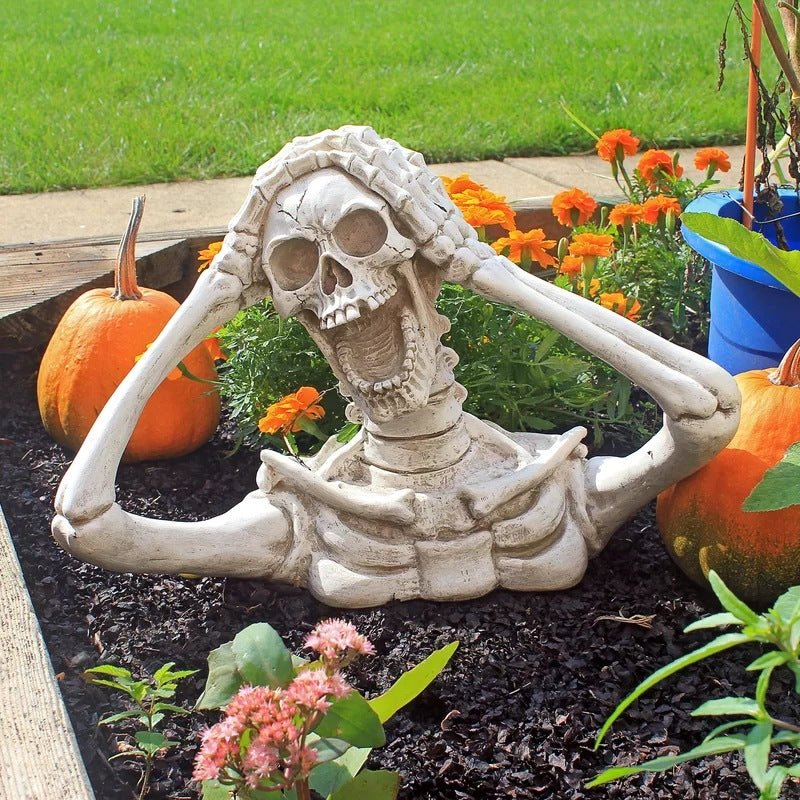 Personality Screaming Skull Statue Pendant Garden Halloween Decoration | Skull Statue |
Product information:
Material: Resin
Packing boxes
Hanging form: ornaments
Product s